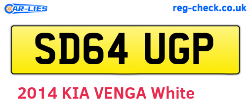 SD64UGP are the vehicle registration plates.