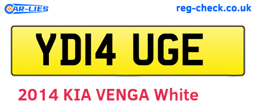 YD14UGE are the vehicle registration plates.