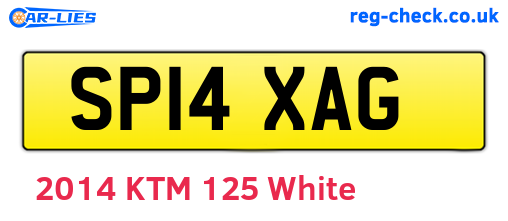 SP14XAG are the vehicle registration plates.