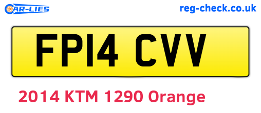 FP14CVV are the vehicle registration plates.