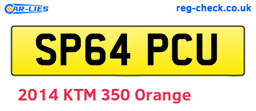 SP64PCU are the vehicle registration plates.