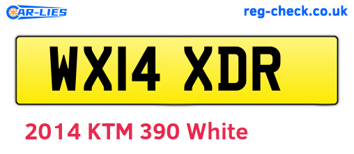 WX14XDR are the vehicle registration plates.