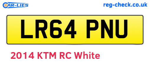 LR64PNU are the vehicle registration plates.