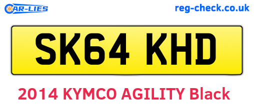 SK64KHD are the vehicle registration plates.
