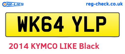 WK64YLP are the vehicle registration plates.