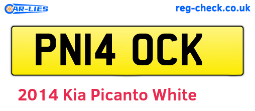 White 2014 Kia Picanto (PN14OCK)