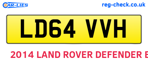 LD64VVH are the vehicle registration plates.