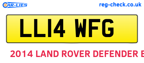 LL14WFG are the vehicle registration plates.