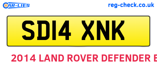 SD14XNK are the vehicle registration plates.