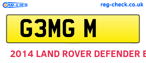 G3MGM are the vehicle registration plates.