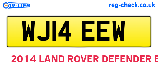 WJ14EEW are the vehicle registration plates.