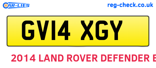 GV14XGY are the vehicle registration plates.