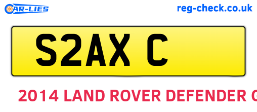S2AXC are the vehicle registration plates.
