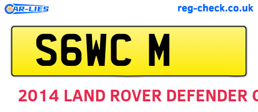S6WCM are the vehicle registration plates.