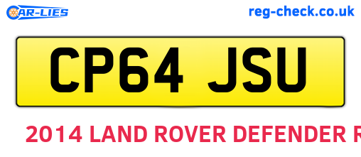 CP64JSU are the vehicle registration plates.