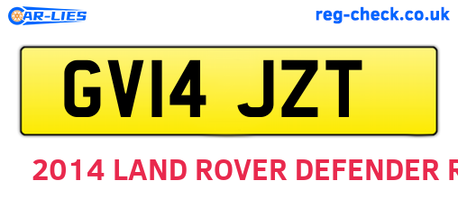 GV14JZT are the vehicle registration plates.
