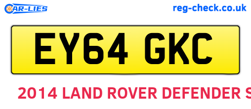 EY64GKC are the vehicle registration plates.