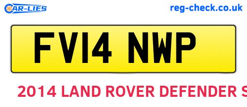 FV14NWP are the vehicle registration plates.
