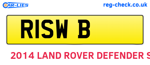 R1SWB are the vehicle registration plates.