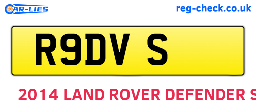 R9DVS are the vehicle registration plates.