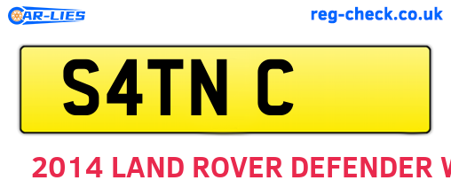 S4TNC are the vehicle registration plates.