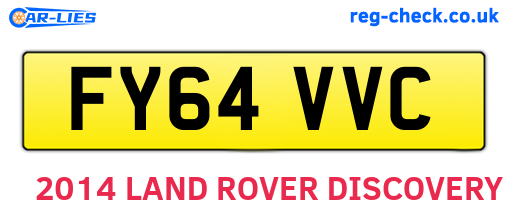 FY64VVC are the vehicle registration plates.