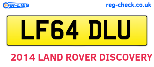 LF64DLU are the vehicle registration plates.