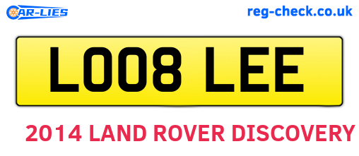 LO08LEE are the vehicle registration plates.