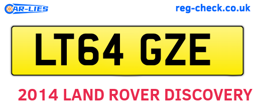LT64GZE are the vehicle registration plates.