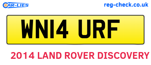WN14URF are the vehicle registration plates.