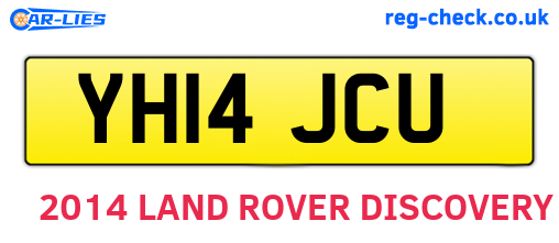 YH14JCU are the vehicle registration plates.