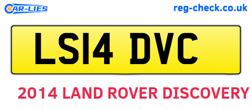 LS14DVC are the vehicle registration plates.