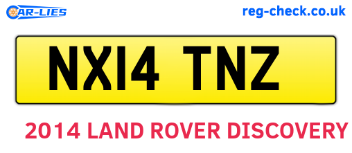 NX14TNZ are the vehicle registration plates.