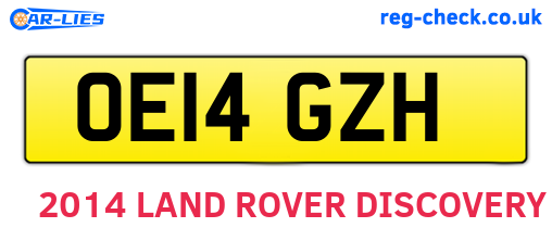 OE14GZH are the vehicle registration plates.