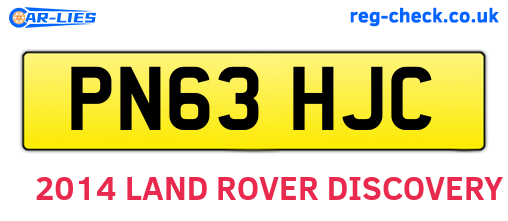 PN63HJC are the vehicle registration plates.