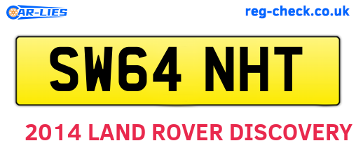 SW64NHT are the vehicle registration plates.