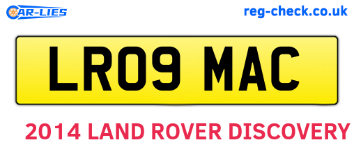 LR09MAC are the vehicle registration plates.