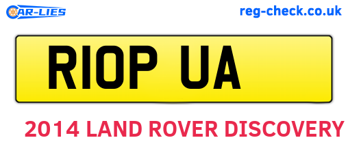 R10PUA are the vehicle registration plates.