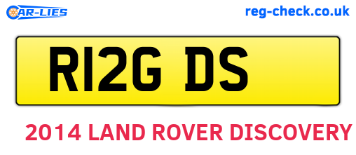 R12GDS are the vehicle registration plates.