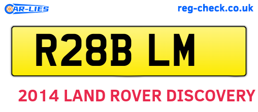 R28BLM are the vehicle registration plates.