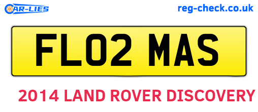 FL02MAS are the vehicle registration plates.