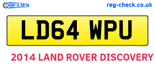 LD64WPU are the vehicle registration plates.