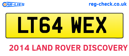 LT64WEX are the vehicle registration plates.