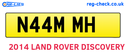 N44MMH are the vehicle registration plates.