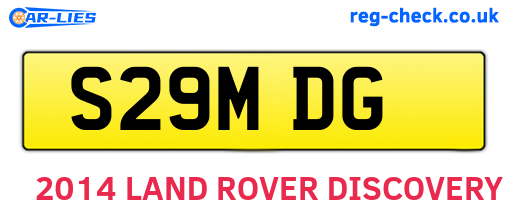 S29MDG are the vehicle registration plates.