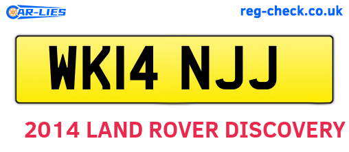 WK14NJJ are the vehicle registration plates.