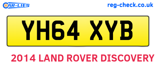 YH64XYB are the vehicle registration plates.
