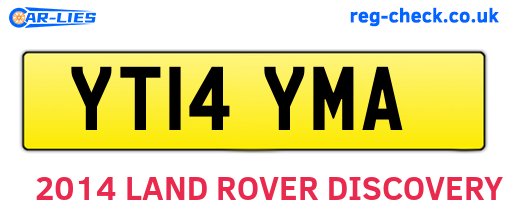 YT14YMA are the vehicle registration plates.