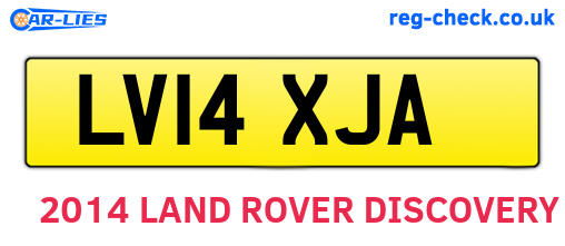 LV14XJA are the vehicle registration plates.