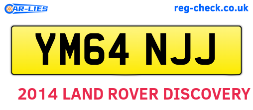 YM64NJJ are the vehicle registration plates.